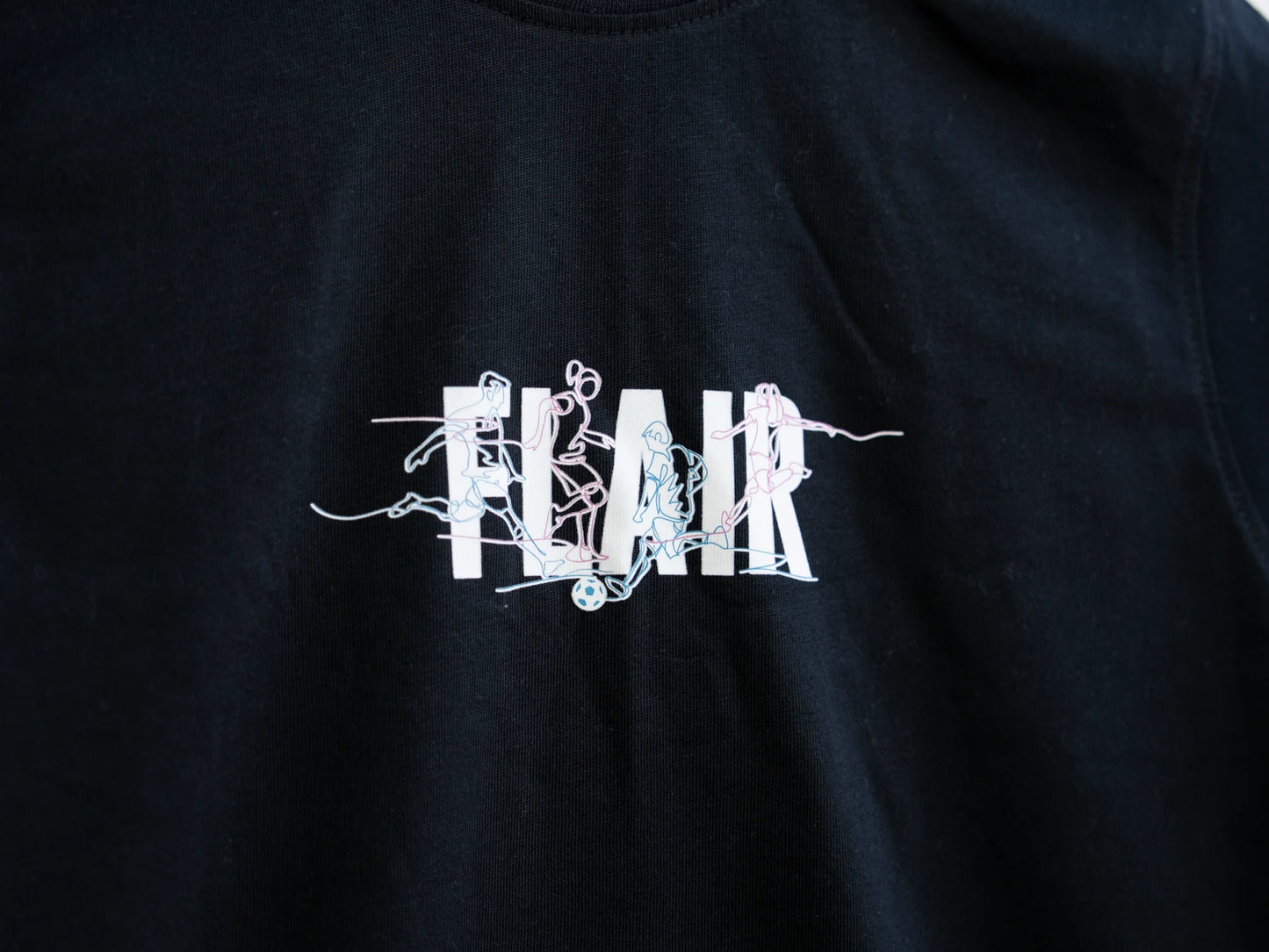 Flair Players T-Shirt – Line Art Design Reverse