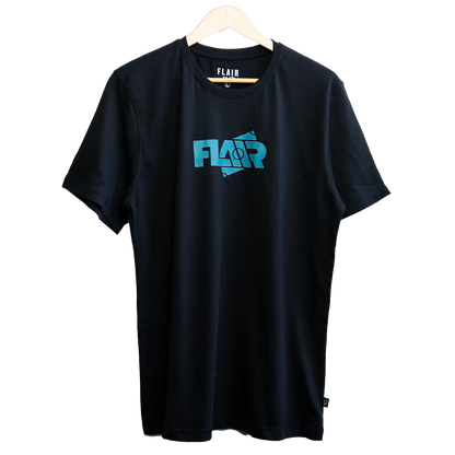 Flair Teal Print Futsal Court T-Shirt